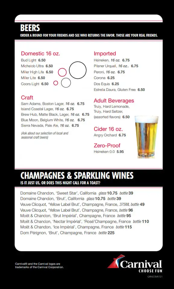 NIGHT CLUB MENU – SemiProCruiser